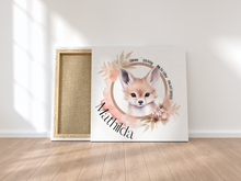 Lade das Bild in den Galerie-Viewer, Kinderzimmer Bild mit Namen Baby Wanddeko Mädchen