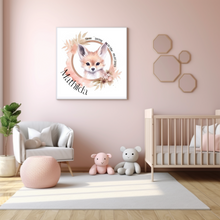 Lade das Bild in den Galerie-Viewer, Wanddeko mit Namen Baby Kinderzimmer Bilder personalisiert