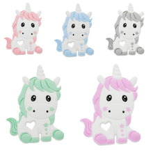 Lade das Bild in den Galerie-Viewer, Schnullerketten Set mit Namen Mädchen personalisiert Silikon schwarz altrosa Leo