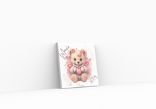 Lade das Bild in den Galerie-Viewer, Kinderzimmer Bild mit Namen Baby Wanddeko Mädchen