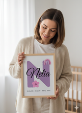 Load image into Gallery viewer, Kinderzimmer Bilder 3 Poster Set Wanddeko Babyzimmer Dekoration Mädchen