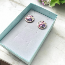 Lade das Bild in den Galerie-Viewer, Ohrringe Ohrstecker gold silber roségold Edelstahl Blumen Geschenk Freundin Frau Mädchen