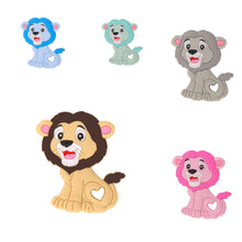 Lade das Bild in den Galerie-Viewer, Schnullerkette Set mit Namen Junge Silikon blau weiß