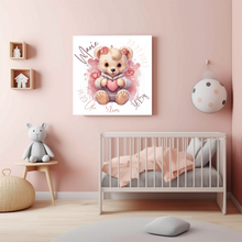 Lade das Bild in den Galerie-Viewer, Wandbild Wanddeko personalisiert mit Namen Kinderzimmer