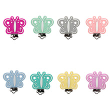 Lade das Bild in den Galerie-Viewer, Mädchen Schnullerkette personalisiert Silikon Blume rosa altrosa