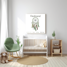 Lade das Bild in den Galerie-Viewer, Baby Wandbild Babyzimmer Wanddeko mit Namen