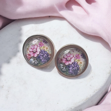 Lade das Bild in den Galerie-Viewer, Ohrringe Ohrstecker gold silber roségold Edelstahl Blumen Geschenk Freundin Frau Mädchen