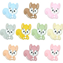 Lade das Bild in den Galerie-Viewer, Baby Schnullerkette mit Namen Mädchen Silikon Elefant