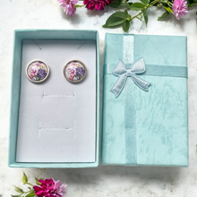 Lade das Bild in den Galerie-Viewer, Ohrringe Ohrstecker gold silber roségold Edelstahl Blumen Geschenk Freundin Frau Mädchen