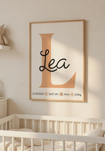 Load image into Gallery viewer, Babyzimmer Kinderzimmer Bilder 3 Poster Set Wanddeko personalisiert Dekoration Mädchen