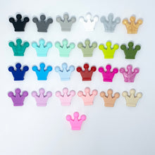 Lade das Bild in den Galerie-Viewer, Personalisierte Schnullerkette mit Namen Mädchen Silikon Reh altrosa beige