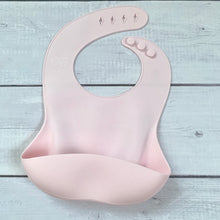 Lade das Bild in den Galerie-Viewer, Sillki Silikonlätzchen mit Auffangschale rosa