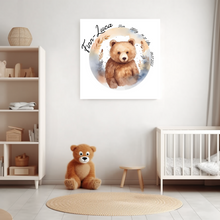Lade das Bild in den Galerie-Viewer, Baby Bild mit Namen Leinwand Junge