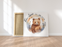 Lade das Bild in den Galerie-Viewer, Babyzimmer Bild mit Namen Baby Geschenk personalisiert
