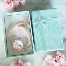 Load image into Gallery viewer, Armband Armkette personalisiert roségold, gold oder silber verstellbar