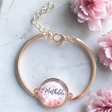 Load image into Gallery viewer, Armband Armkette personalisiert roségold, gold oder silber verstellbar
