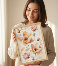 Load image into Gallery viewer, Kinderzimmer Bilder 3 Poster Set Wanddeko personalisiert Dekoration Mädchen