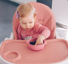 Lade das Bild in den Galerie-Viewer, Sillki Esslernschüssel Breischale aus Silikon mit Deckel rosa