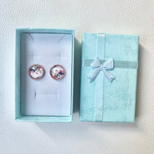 Lade das Bild in den Galerie-Viewer, Ohrringe Ohrstecker gold silber roségold Edelstahl Blumen Geschenk Freundin Frau Mädchen