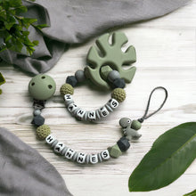 Lade das Bild in den Galerie-Viewer, Schnullerkette mit Namen Set personalisiert