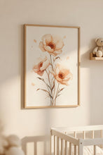 Load image into Gallery viewer, Babyzimmer Kinderzimmer Bilder 3 Poster Set Wanddeko personalisiert Dekoration Mädchen