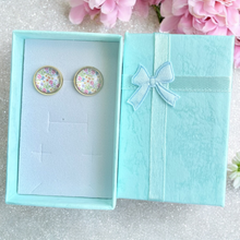 Lade das Bild in den Galerie-Viewer, Ohrringe Ohrstecker gold silber roségold Edelstahl Blumen Geschenk Freundin Frau Mädchen