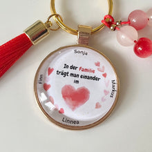 Lade das Bild in den Galerie-Viewer, Schlüsselanhänger personalisiert mit Namen Familie