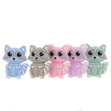 Lade das Bild in den Galerie-Viewer, Schnullerkette Set Mädchen rosa beige Giraffe