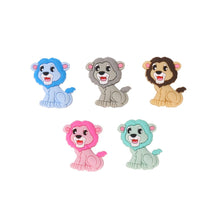 Lade das Bild in den Galerie-Viewer, Schnullerkette mit Namen Junge Silikon Hund Baby Geschenk hellblau beige