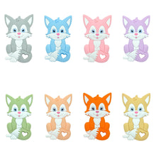 Lade das Bild in den Galerie-Viewer, Beißring Greifring Greifling mit Namen Silikon Hund rosa