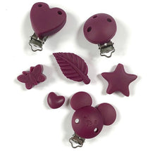 Lade das Bild in den Galerie-Viewer, Schnullerketten Beißring Set mit Namen Maus rosa perlweiß