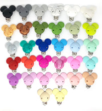 Lade das Bild in den Galerie-Viewer, Schnullerkette mit Name Silikon Junge Wal blau rot