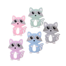 Lade das Bild in den Galerie-Viewer, Beißring Greifring Greifling mit Namen Mädchen Silikon Giraffe rosa beige