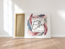Lade das Bild in den Galerie-Viewer, Geburtsbild mit Namen Baby personalisiertes Bild