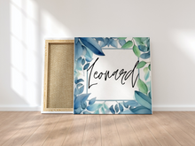 Lade das Bild in den Galerie-Viewer, Personalisiertes Kinderzimmer Bild mit Namen Baby Junge