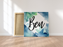 Lade das Bild in den Galerie-Viewer, Kinderzimmer Bild mit Namen Baby Geschenk zur Geburt