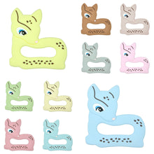 Lade das Bild in den Galerie-Viewer, Beißkette mit Namen Silikon Beißring Greifling Greifring Baby