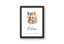 Charger l'image dans la galerie, Poster mit Geburtsdaten Baby Kinderzimmer Bild