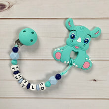 Lade das Bild in den Galerie-Viewer, Beißkette mit Namen Silikon Junge