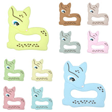 Lade das Bild in den Galerie-Viewer, Beißkette mit Namen Silikon Beißring Greifling Greifring Baby