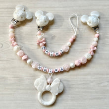 Lade das Bild in den Galerie-Viewer, Schnullerkette Kinderwagenkette Set Mädchen Silikon
