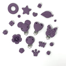 Charger l'image dans la galerie, Schnullerkette mit Namen Silikon Mädchen kupfer apricot