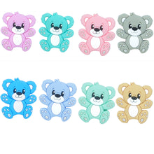 Carica l'immagine nel visualizzatore di Gallery, Schnullerkette Silikon Holz blau Fuchs