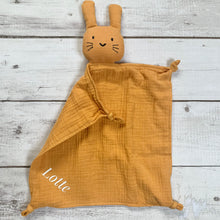 Lade das Bild in den Galerie-Viewer, Sillki® Schnuffeltuch Schmusetuch Hase Musselin