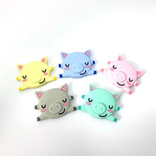 Carica l'immagine nel visualizzatore di Gallery, Schnullerkette Silikon Holz blau Fuchs