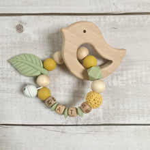 Load image into Gallery viewer, Greifring Holz Silikon mit Namen