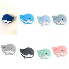 Lade das Bild in den Galerie-Viewer, Schnullerkette mit Namen Silikon Hund schwarz beige