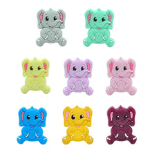 Lade das Bild in den Galerie-Viewer, Schnullerkette mit Namen Silikon Hund gelb beige