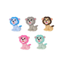 Lade das Bild in den Galerie-Viewer, Schnullerkette mit Namen Silikon Hund schwarz beige