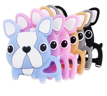 Lade das Bild in den Galerie-Viewer, Beißkette mit Namen Silikon für Jungen Anker blau